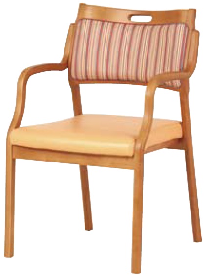木製照護椅 短扶手
